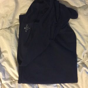 Athleta Size L Cropped Yoga Leggings Navy
